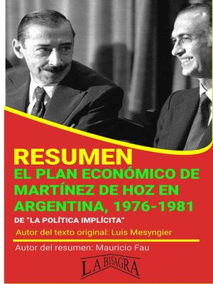 cover image of Resumen de El Plan Económico de Martínez de Hoz en Argentina, 1976-1981